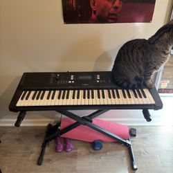 Yamaha Keyboard (Adjustable Stand Included)