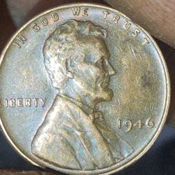 1946 Lincoln Wheat Penny 