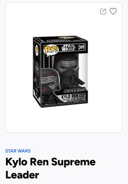 Kylo Ren Funko $20
