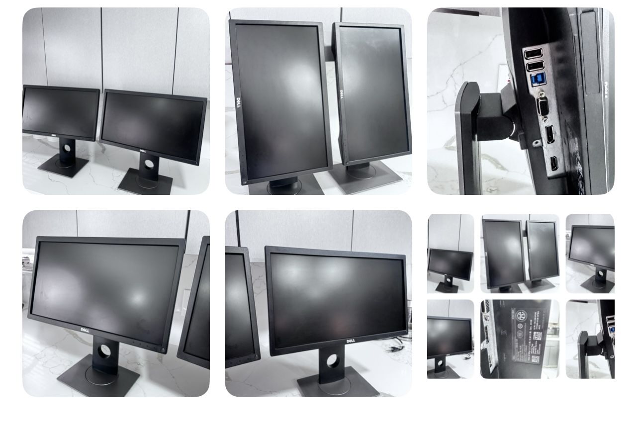Dual Dell P2018H Monitors • Dual monitor setup available • Grade A condition (bright display)