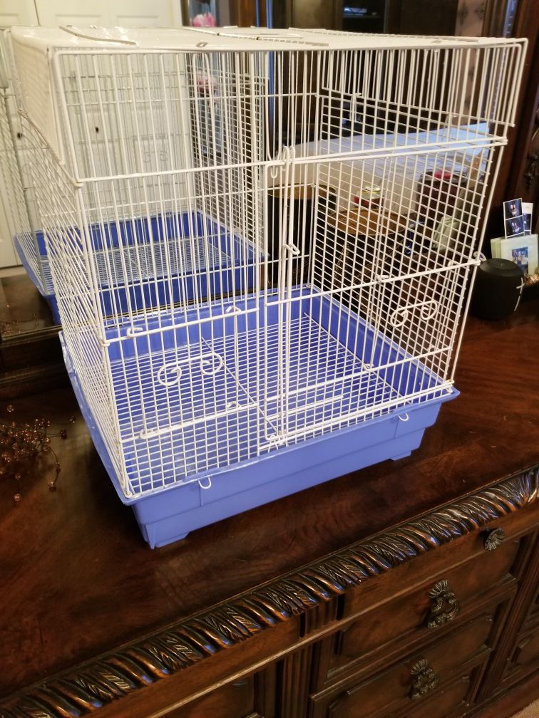 Bird cage with accessories