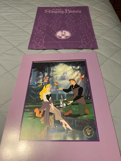 😀Disney Sleeping Beauty Exclusive Commemorative Lithograph