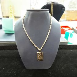 Chain - Yellow Gold 14k (.585) 12 grams 22 inch