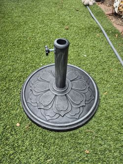 26LBS Umbrella Base Stand Color: silver brushed