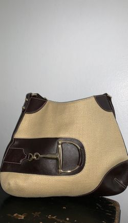 Gucci Canvas Hasler Horsebit Shoulder Bag