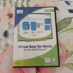 Base Ten Blocks for SMART Board K+ CD Elementary Classroom