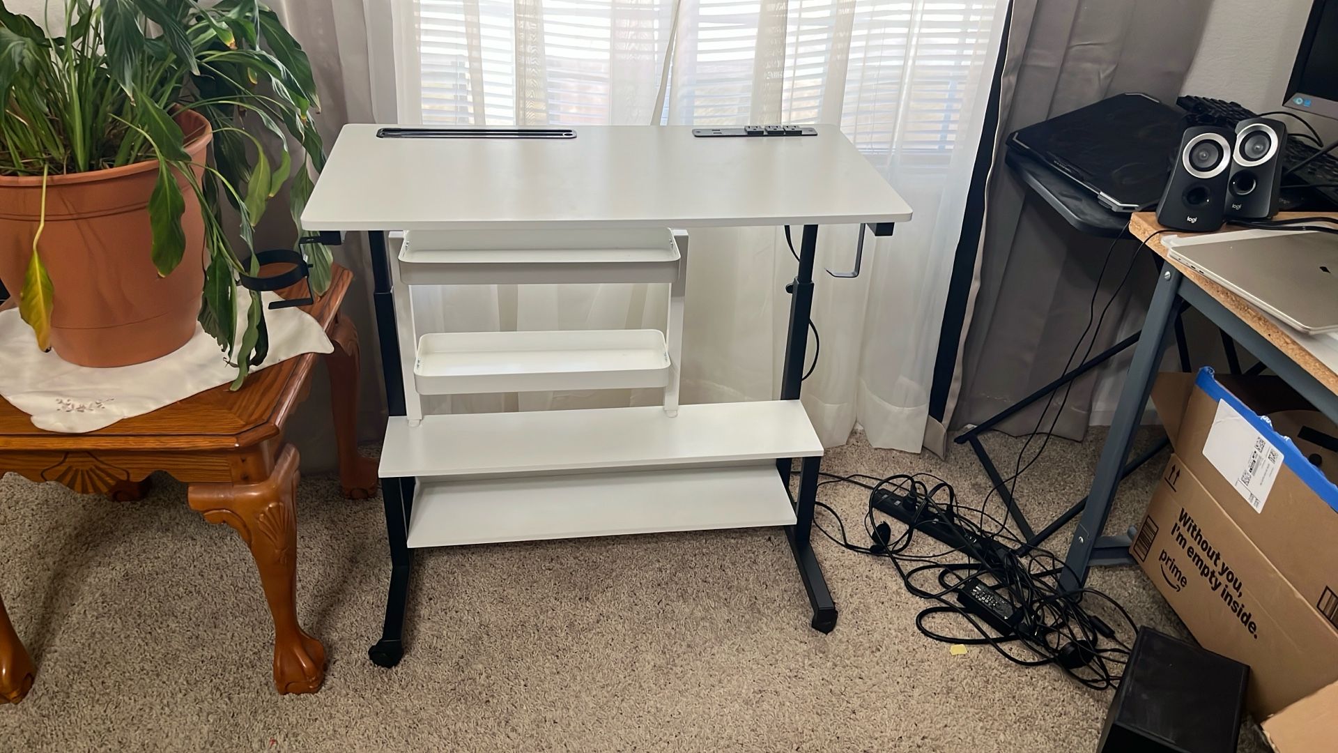 Black And White Standing Table