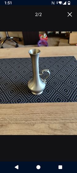 Vintage Pewter Bud Vase
