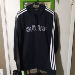 Adidas Hoodie Sweater Navy Large Skateboarding