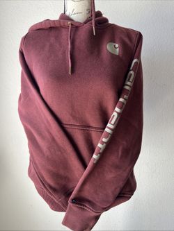 Women’s Carhartt Maroon Hoodie Pullover Sweater- M