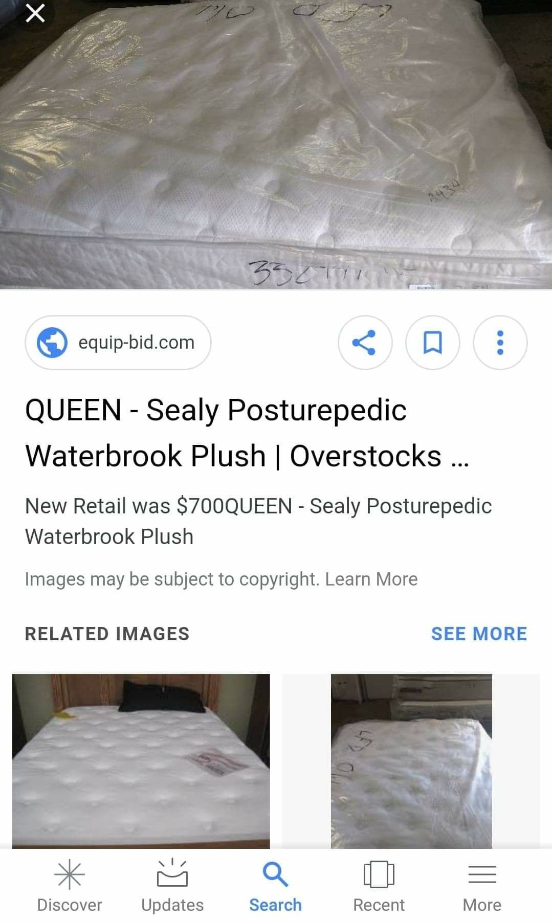 Sealy Posturepedic Waterbrook Plush Mattress and Boxspring Set for Sale in Stone Mountain GA OfferUp