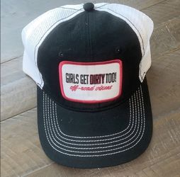Black and white with pink SnapBack truckers hat
