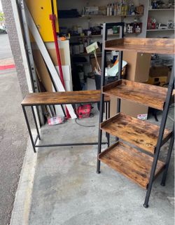 Shelve and table