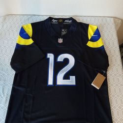 Puka Nacua Los Angeles Rams Midnight Men's Medium Stitched Jersey 