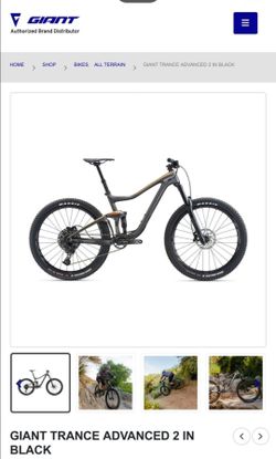 MOUNTAIN BIKE GIANT TRANCE ADVANCED 2 FOR $925
