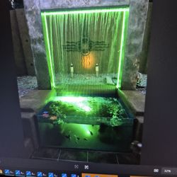 Water Feature & Tiki Bars