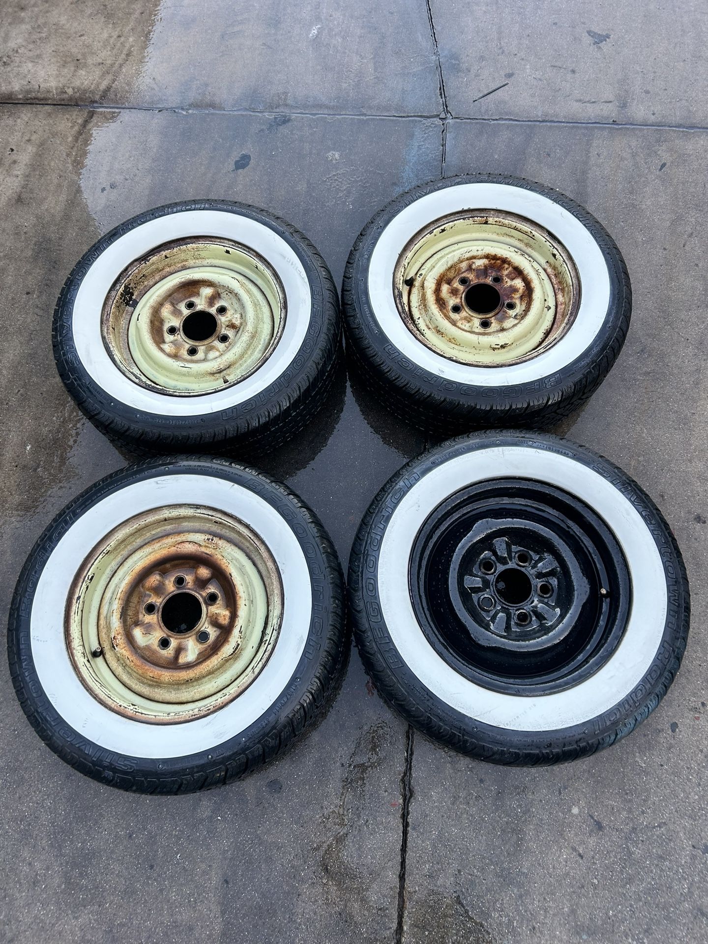 Stick Rims 14 Inch stock rims and whitewalls for Sale in Grand Terrace, CA - OfferUp