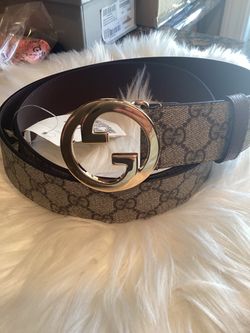 Gucci GG Supreme Belt with Interlocking G Buckle
