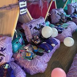 vampirina tee pee party sleep over slumber party package