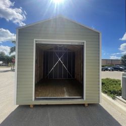 10x12 Forester Shed (Willow Green/ White/ Galvalume)