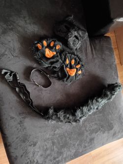 Black Furry Fox Costume