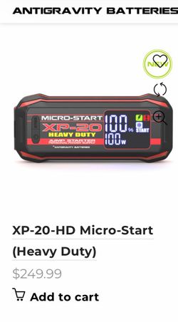 Jump starter Antigravity batteries