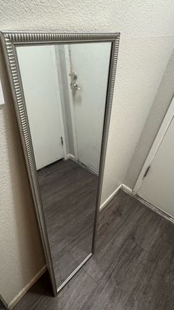 Full Length Floor Mirror Silver Frame