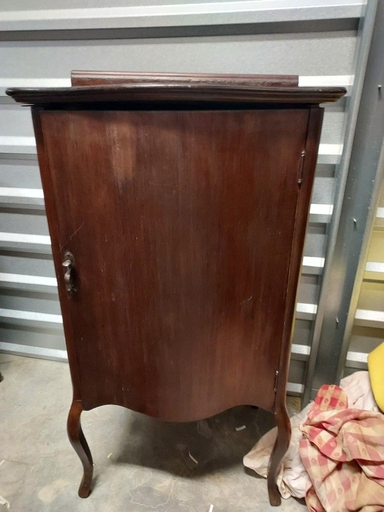 Antique Mahogany Sheet Music Cabinet