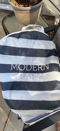 Modern Baby Carry Bag Navy Blue Stripe