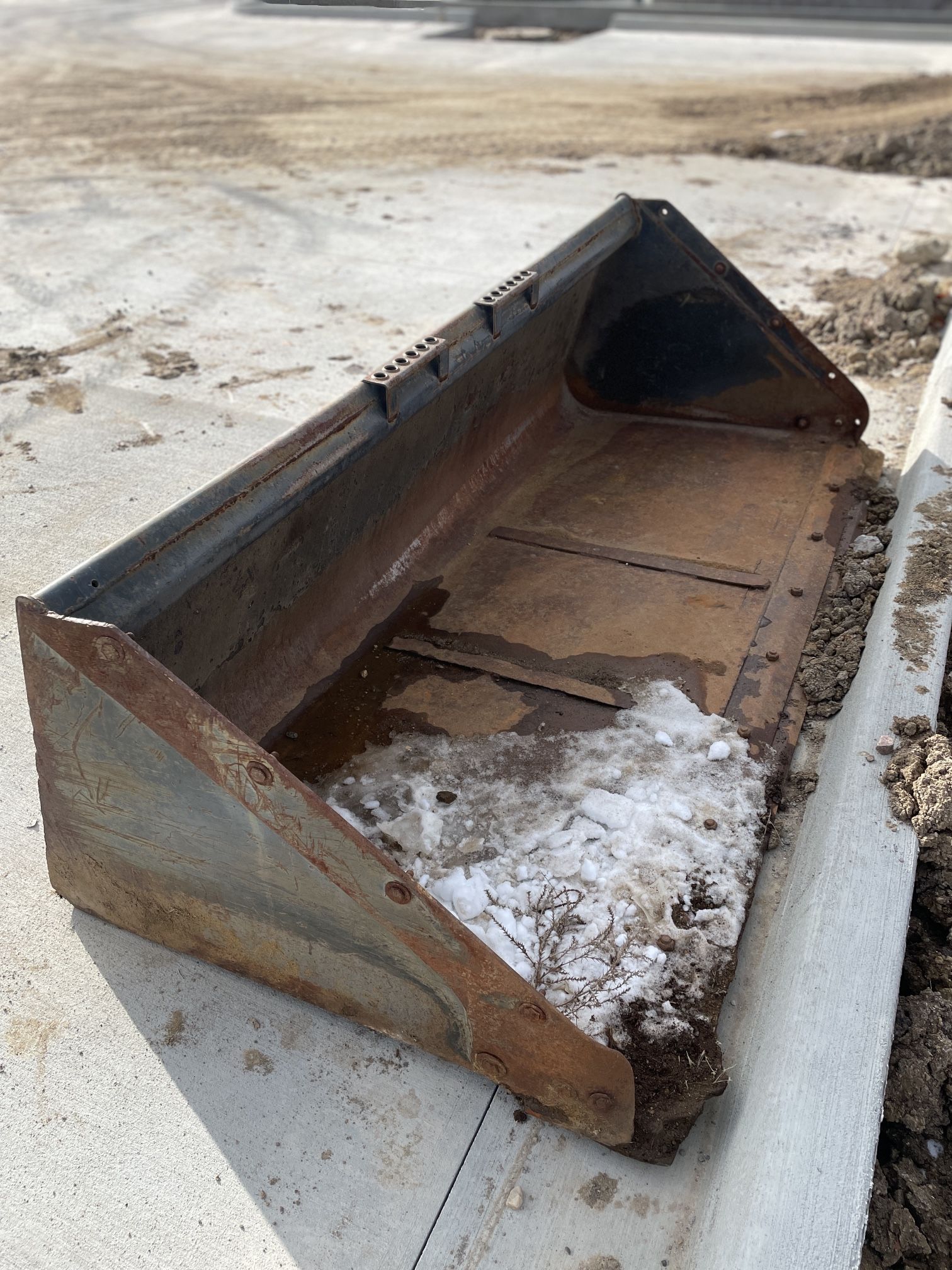 Bobcat Snow Plow Bucket for Skid