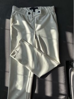 JL Atelier Ivory Straight-Leg Trousers – Size XS