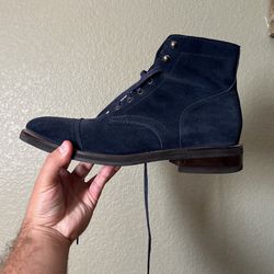 Thursday Boot Co Blue Suede Boots