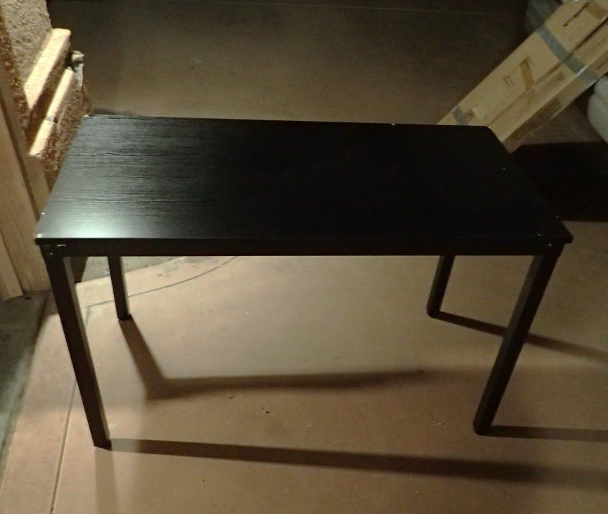 Computer Desk Dining Table 47.24” wide Black Oak 