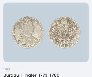 Buraau 1 Thaler. 1780