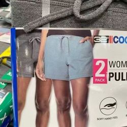 Clearance Sale!32 Degrees Ladies' 2-pack Soft Jogger Short 