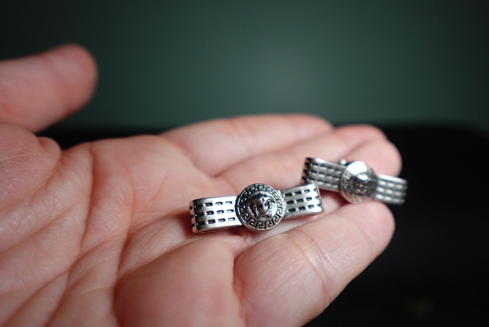 Medusa earrings sterling silver new
