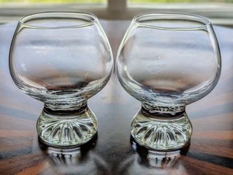 Pair of Brandy, Cognac, Whisky Snifter Glasses