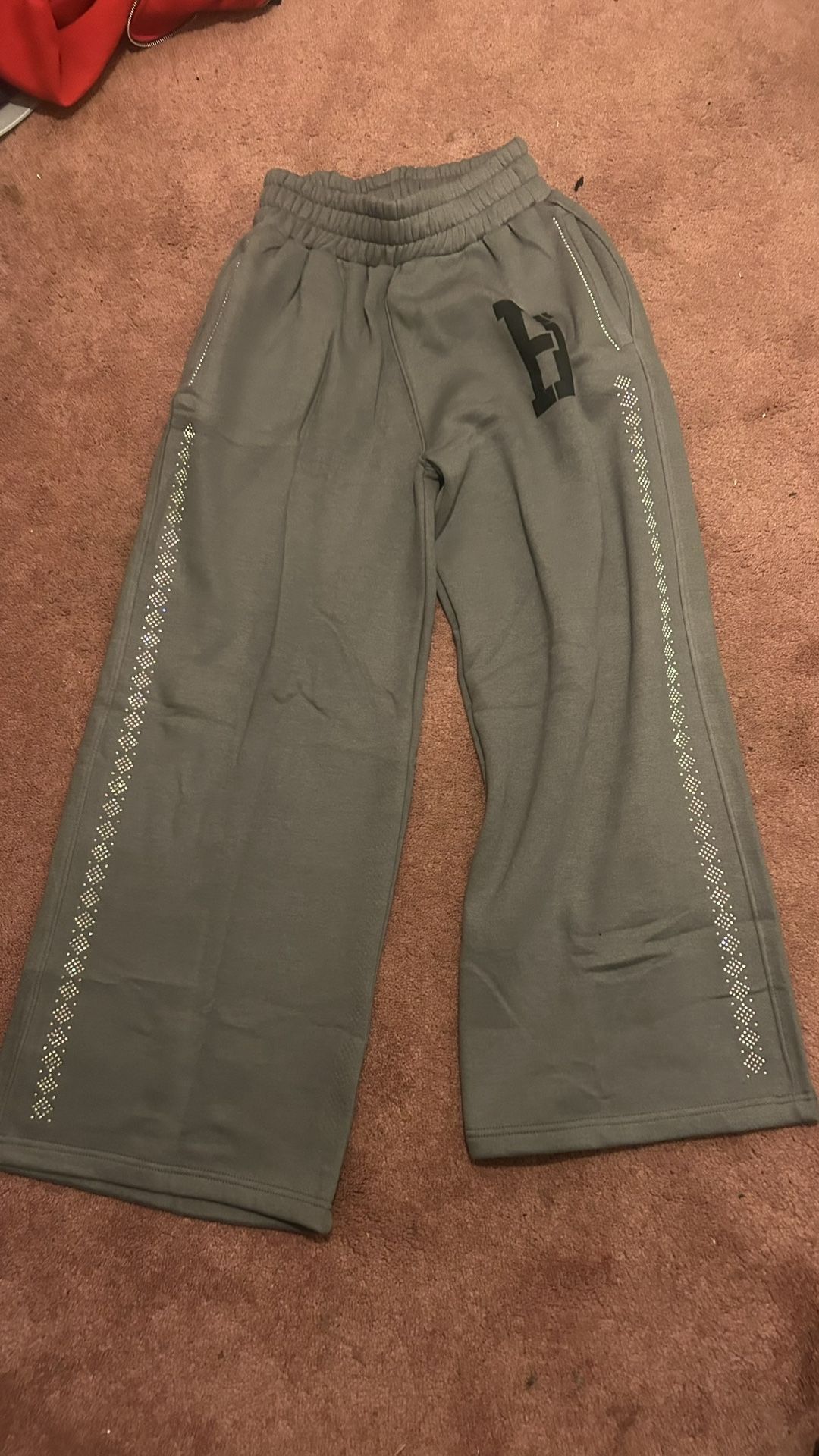 Forever Hungry grey joggers