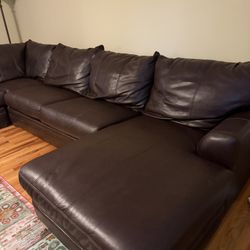 Brown Large Couch 