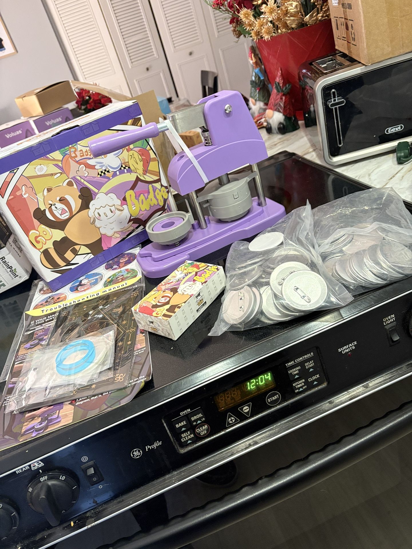 PPTTOODD new badge machine with accessories