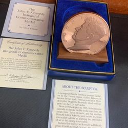 The John F. Kennedy Inaugural Commemorative Medal Franklin Mint 