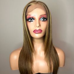 13x1 24in P/27 Highlight Wig Human Hair
