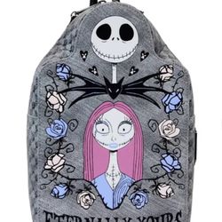 Loungefly Jack Skellington and Sally Gravestone Mini Backpack - The Nightmare Before Christmas