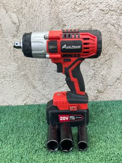 Avid Power 20V MAx Impact Gun Li-Lion Battery W/3 Sockets