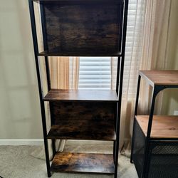 Wood & Metal Bookshelf