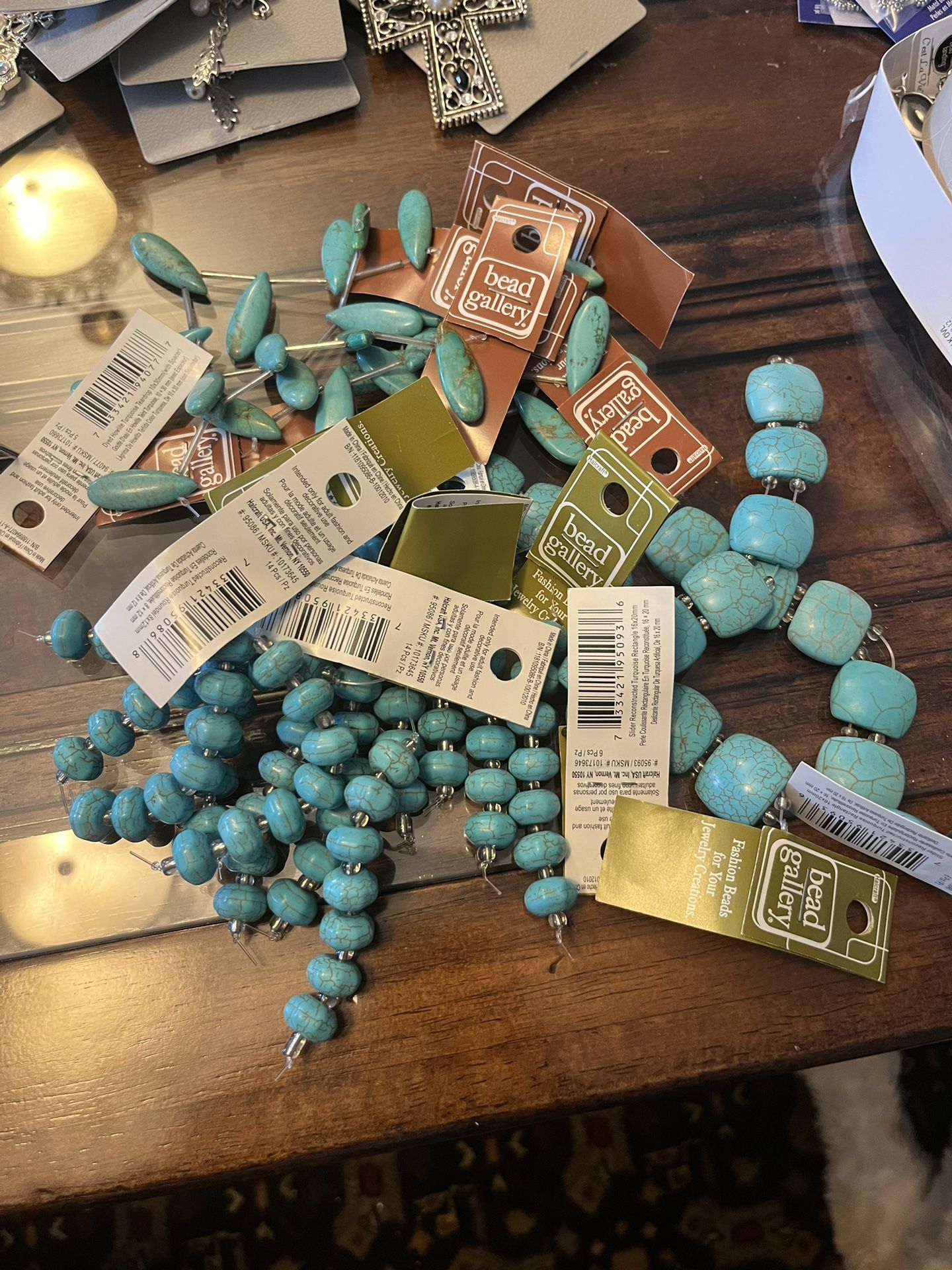 15 Packages Bead Gallery Turquoise, Like Beads 