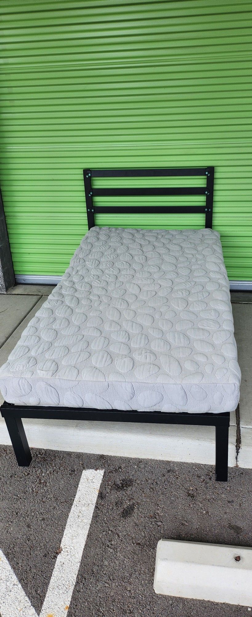 Twin Size Bed Frame With Mattress Optional