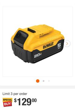 Dewalt Batteries new Never Used $120 Each