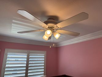 White ceiling fan