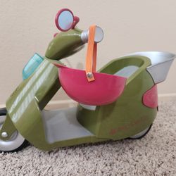 American Girl Scooter With Helmet